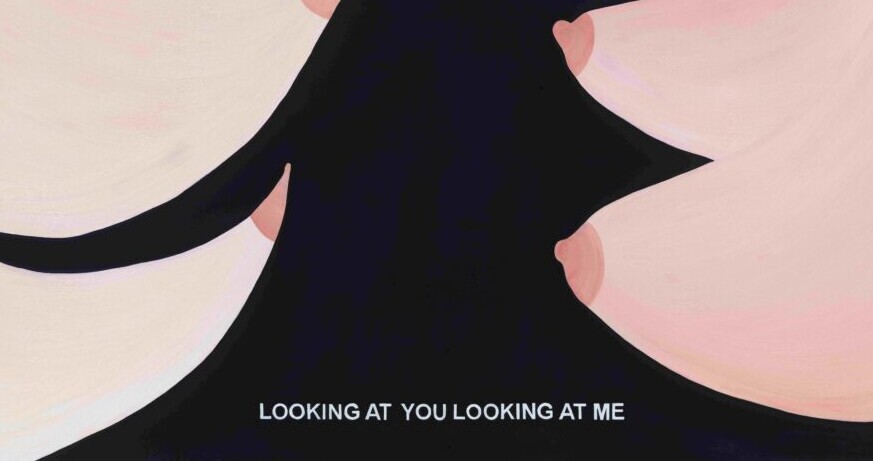 Laure Prouvost, The Hidden Paintings Grandma Improved – Looking at you looking at me, 2023, Courtesy Lisson Gallery, Foto: Todd-White Art Photography Ausstellung: Darker, Lighter, Puffy, Flat
