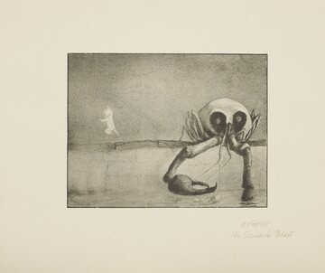 ALFRED KUBIN, „Die Stunde der Geburt“ (Blatt 2 von 15 der „Weber“-Mappe) | 1901/1902 © Leopold Privatsammlung | Leopold, Private Collection © Eberhard Spangenberg/Bildrecht, Wien, 2016 RADEK KNAPP TRIFFT ALFRED KUBIN