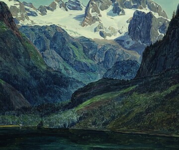 Ferdinand Georg Waldmüller, Dachstein mit Gosausee, 1834 © Leopold Museum Vienna Elisabeth Leopold führt durch »Zauber der Landschaft«