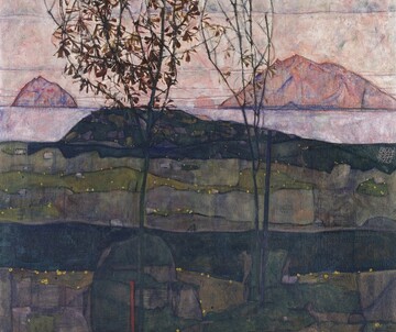 EGON SCHIELE, „Versinkende Sonne“, 1913 © Leopold Museum, Wien | Foto: Leopold Museum, Wien EGON SCHIELE