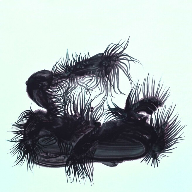 Aberration 4, ink on coated paper, 2016