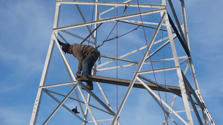 still from "Notre Flamme Des Landes: The Illegal Lighthouse Against an Airport and Its World"