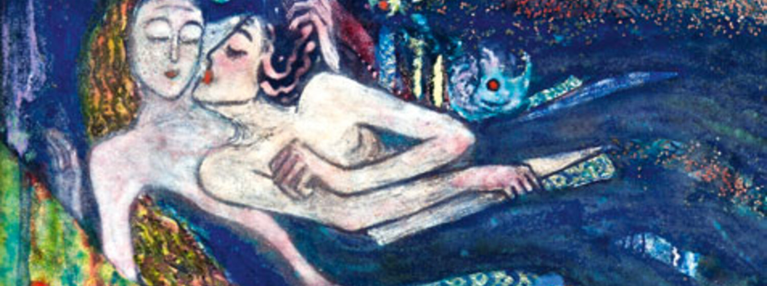Rudolf Kalvach, Meerjungfrau (Detail), 1909/12, Email auf Kupfer, Privatbesitz Fantastisch! Rudolf Kalvach
