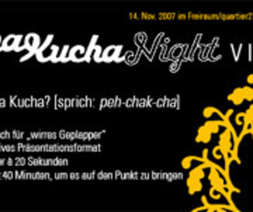 PECHA KUCHA NIGHT VIENNA: 20 Bilder à 20 Sekunden