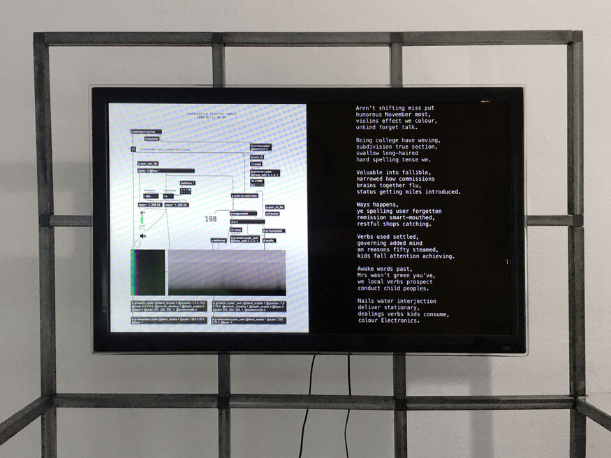 Cosmologicus v2.8, Mangelos Award, Remont gallery Belgrade, 2019 © Katarina Petrović