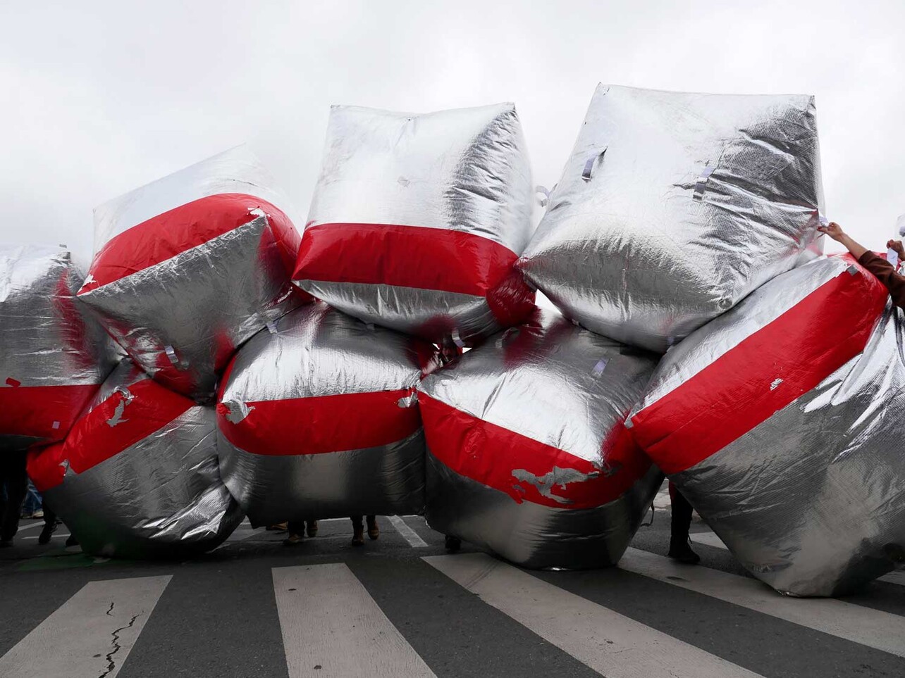 Red Line Barricade, COP21 protest, Paris 2015. Courtesy Tools for Action Foundation; Photograph: Artúr van Balen