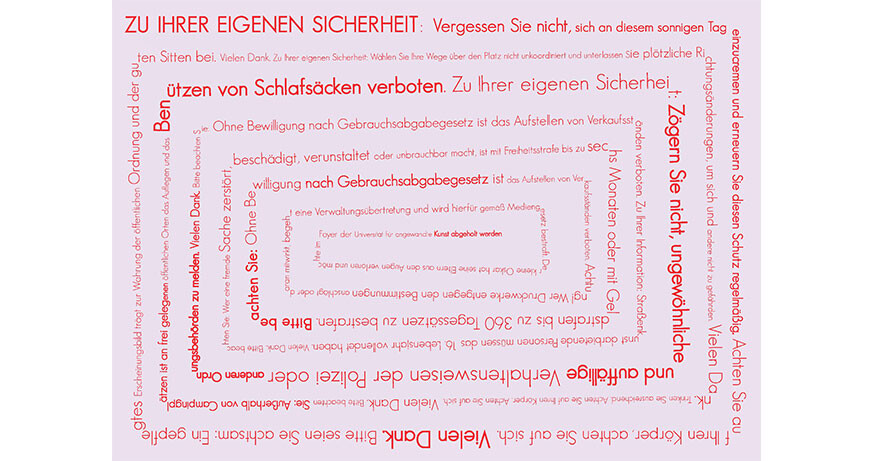 TONSPUR_interruption: Kollektiv Raumstation (AUT/GER/SUI): For Your Own Saftey