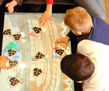 (c) ZOOM Kindermuseum ZOOM Trickfilmstudio: Workshopreihen im Soundstudio