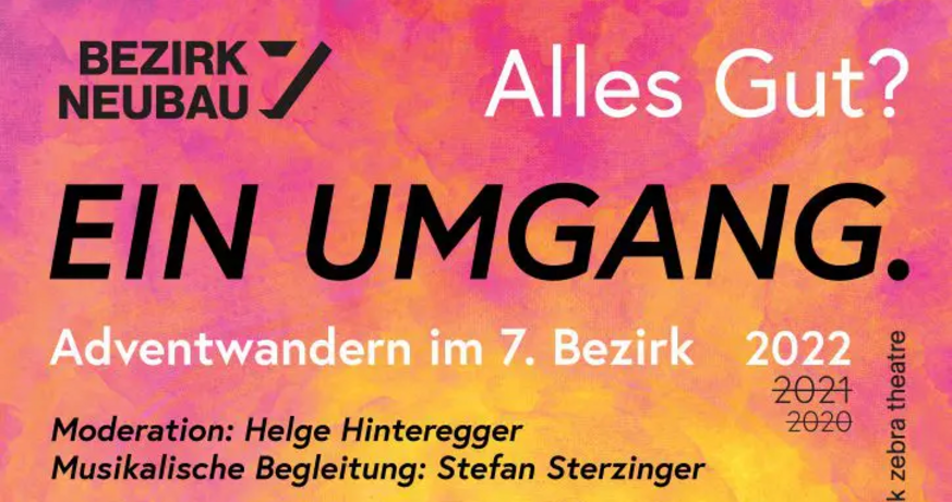 © pink zebra theatre Adventwandern 2022: Alles Gut? Ein Umgang
