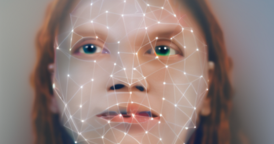 AI/ face recognition Labyrinth, Margarete Ersatzgesicht (Game Ergebnis), AI image2image, 2023 Theorie mit Margarete Jahrmann