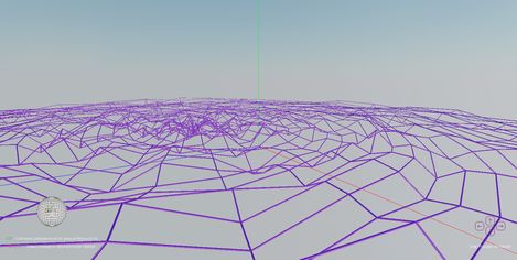 Several spiral rings of different sizes and colors floating above a water surface with reflections.