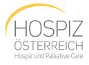 Logo mit dem Schriftzug "Hospiz Österreich" und einem gelben Bogen über dem Text.