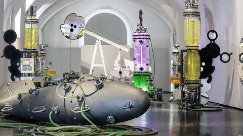 Exhibition view METABOLICA – Thomas Feuerstein, MQ Freiraum