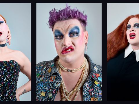 Three drag sisters in a picture