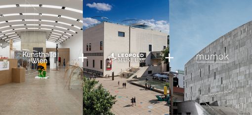 FAB 5 combined ticket for Architekturzentrum Wien, Kunsthalle Wien, Leopold Museum, mumok, and MQ Freiraum.
