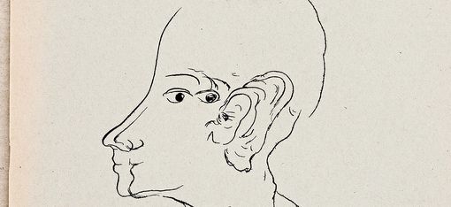 Pencil drawing of a head