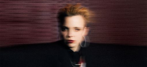 blurred portrait of a young woman