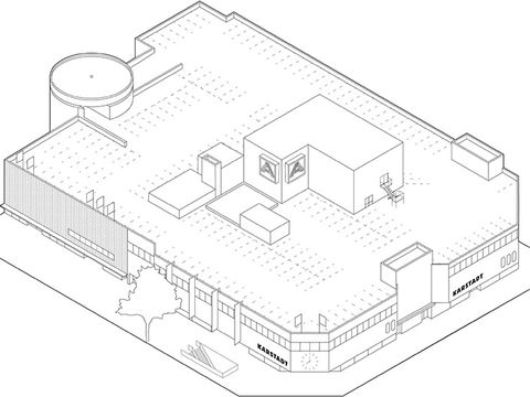 A floor plan of the Karstadt shopping center in Hamburg.
