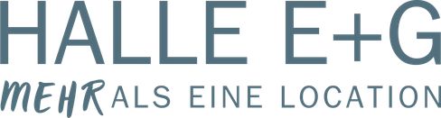 The lettering Halle E+G can be seen, with the slogan ‘More than just a location’ underneath.