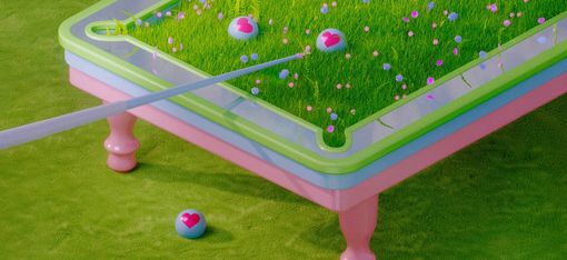 The picture shows a snooker table.